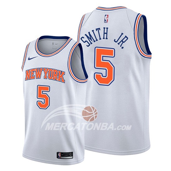 Maglia New York Knicks Dennis Smith Jr. Statement Bianco